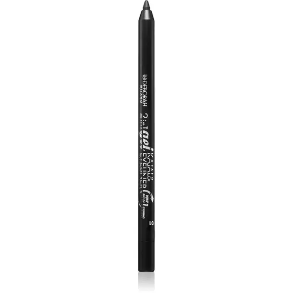 Deborah Milano Deborah Milano 2 In 1 Gel Kajal & Eyeliner dugotrajni gel eyeliner nijansa 01 Black 1.2 g