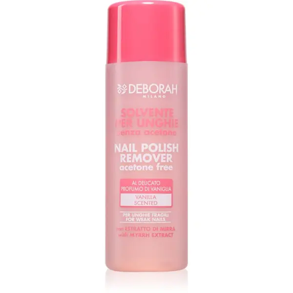 Deborah Milano Deborah Milano Nail Polish Remover sredstvo za skidanje laka s noktiju bez acetona s vanilkovou vůní 120 ml