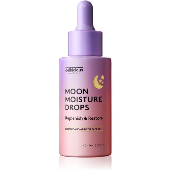 delhicious delhicious MOON MOISTURE DROPS hranjivi uljni serum za regeneraciju i obnovu lica 40 ml