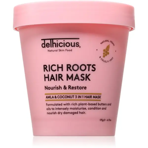 delhicious delhicious RICH ROOTS Nourishing Hair Mask hranjiva maska za kosu 3 u 1 175 g