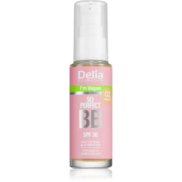 Delia Cosmetics Delia Cosmetics BB So Perfect matirajuća BB krema s hidratantnim učinkom nijansa 02 Medium 30 ml