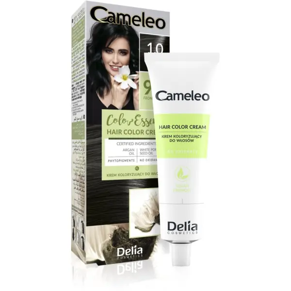 Delia Cosmetics Delia Cosmetics Cameleo Color Essence boja za kosu u tubi nijansa 1.0 Black 75 g