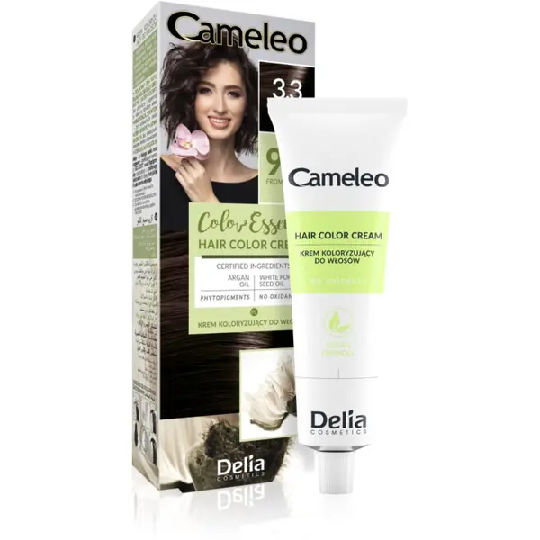 Delia Cosmetics Delia Cosmetics Cameleo Color Essence boja za kosu u tubi nijansa 3.3 Chocolate Brown 75 g