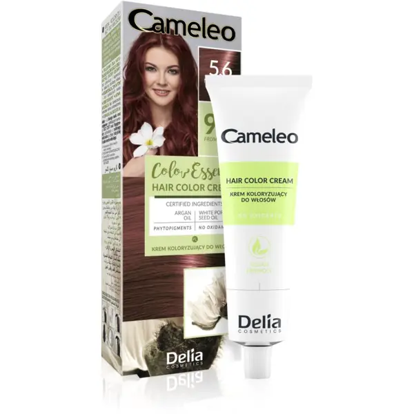 Delia Cosmetics Delia Cosmetics Cameleo Color Essence boja za kosu u tubi nijansa 5.6 Mahogany Brown 75 g