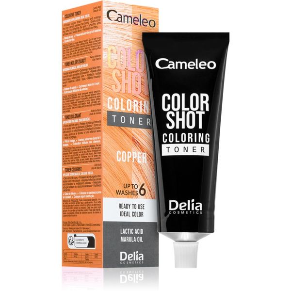 Delia Cosmetics Delia Cosmetics Cameleo Color Shot toner u boji za kosu nijansa COPPER 60 ml