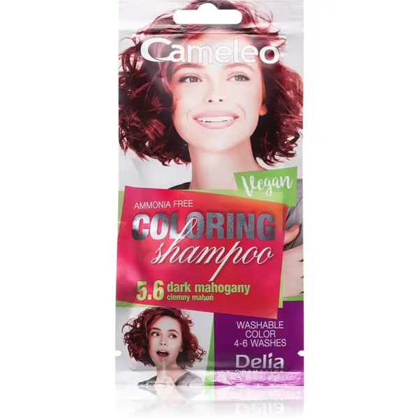 Delia Cosmetics Delia Cosmetics Cameleo Coloring Shampoo šampon za toniranje za kosu nijansa 5.6 Dark Mahogany 40 ml
