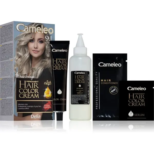 Delia Cosmetics Delia Cosmetics Cameleo Omega trajna boja za kosu nijansa 9.1 Ultimate Ash Blonde