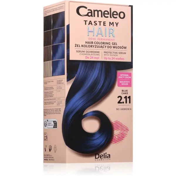 Delia Cosmetics Delia Cosmetics Cameleo Taste My Hair polutrajna boja za kosu nijansa 2.11 Blue Cake 1 kom