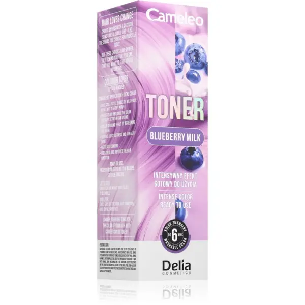 Delia Cosmetics Delia Cosmetics Cameleo Toner toner u boji za kosu nijansa Blueberry Milk 75 ml