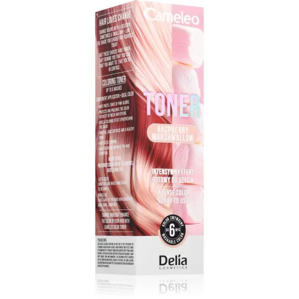 Delia Cosmetics Delia Cosmetics Cameleo Toner toner u boji za kosu nijansa Raspberry Marshmallow 75 ml