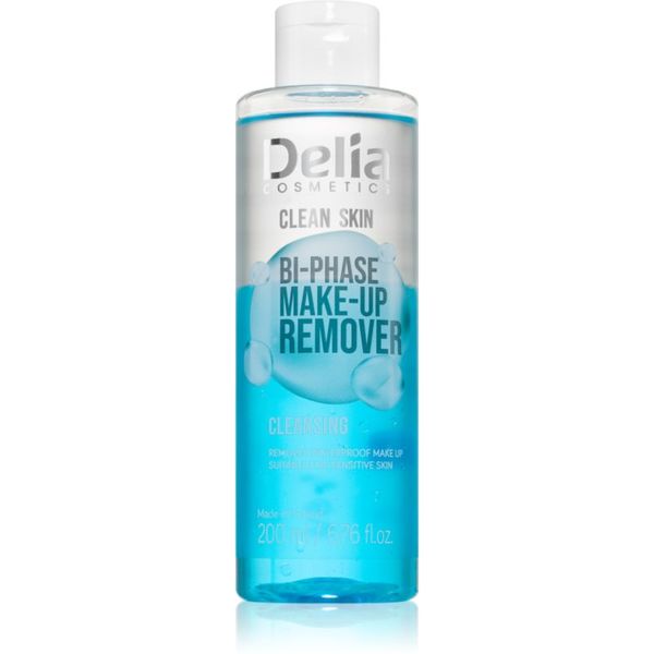 Delia Cosmetics Delia Cosmetics Clean Skin dvofazno sredstvo za skidanje šminke za lice i područje oko očiju 200 ml