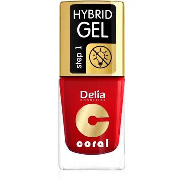Delia Cosmetics Delia Cosmetics Coral Nail Enamel Hybrid Gel gel lak za nokte nijansa 01 11 ml
