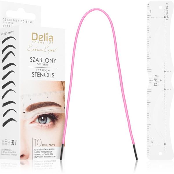 Delia Cosmetics Delia Cosmetics Eyebrow Expert Eyebrow Stencils Šablone za obrve 1 kom