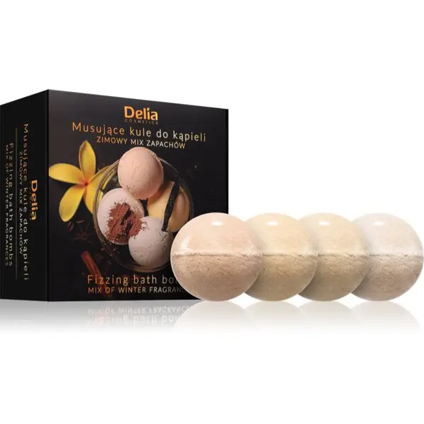 Delia Cosmetics Delia Cosmetics Fizzing Bath Bombs Winter Mix poklon set za kupke 4x100 g