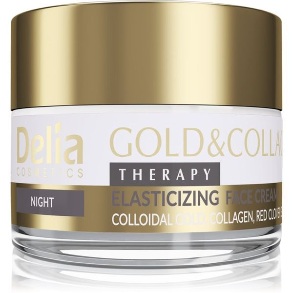 Delia Cosmetics Delia Cosmetics Gold & Collagen Therapy krema za noć povećava elastičnost kože 50 ml