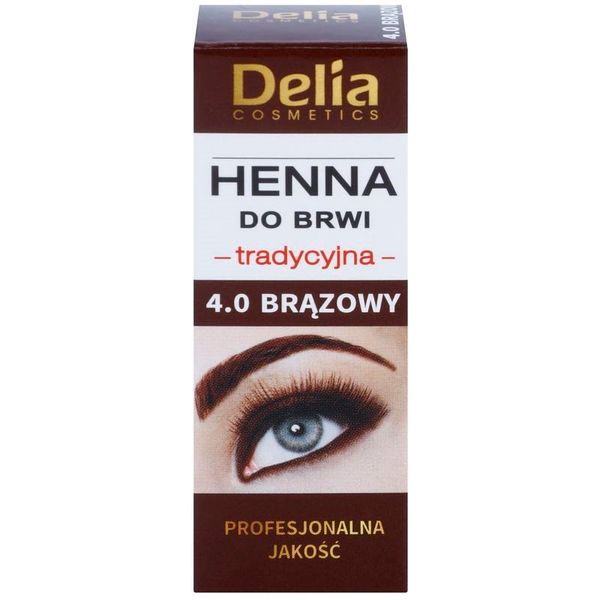 Delia Cosmetics Delia Cosmetics Henna boja za obrve nijansa 4.0 Brown 2 g + 2 ml