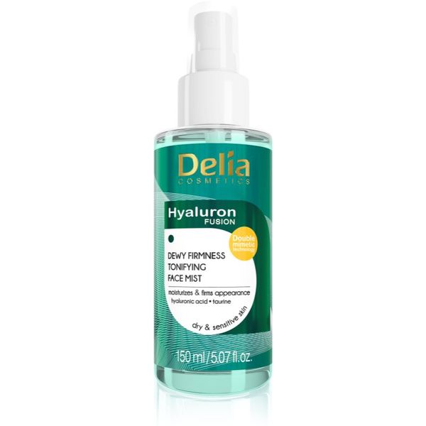 Delia Cosmetics Delia Cosmetics Hyaluron Fusion magla za toniranje lica s učvršćujućim učinkom 150 ml