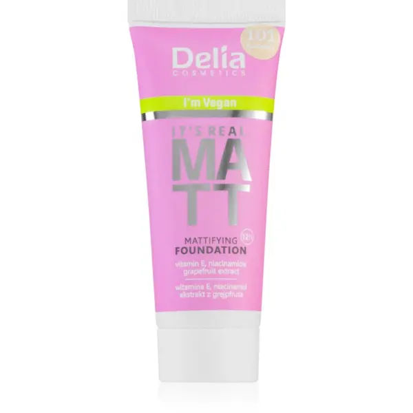 Delia Cosmetics Delia Cosmetics It's Real Matt matirajući puder nijansa 104 Sand 30 ml