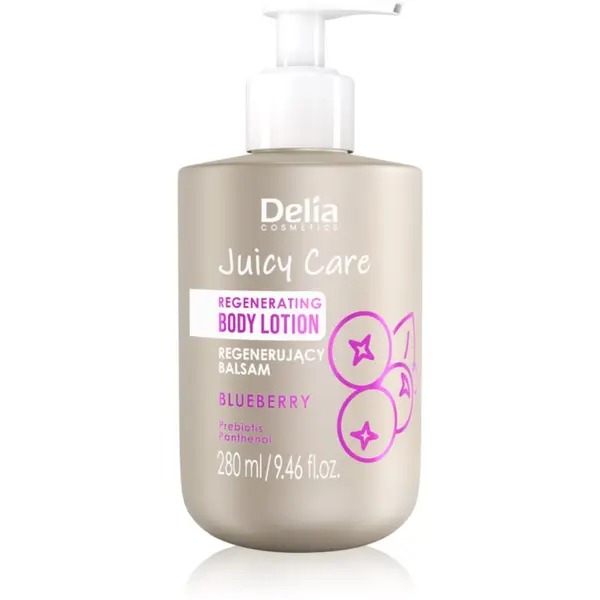 Delia Cosmetics Delia Cosmetics Juicy Care Blueberry regenerirajuće mlijeko za tijelo 280 ml