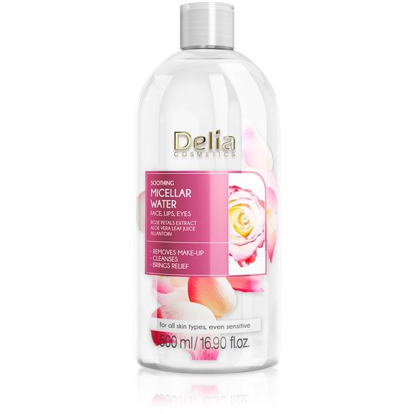 Delia Cosmetics Delia Cosmetics Micellar Water Rose Petals Extract umirujuća micelarna voda za čišćenje 500 ml