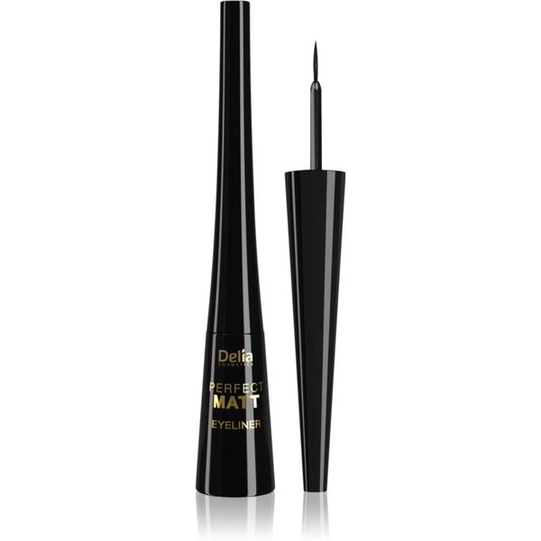 Delia Cosmetics Delia Cosmetics Perfect Matt Shape Master tekući eyelineri s mat efektom nijansa Black 4 ml