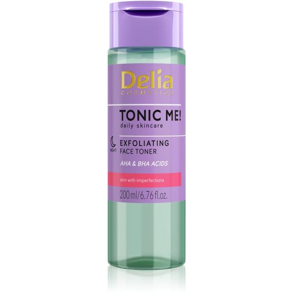 Delia Cosmetics Delia Cosmetics Tonic Me! nježni tonik za eksfolijaciju za noć 200 ml