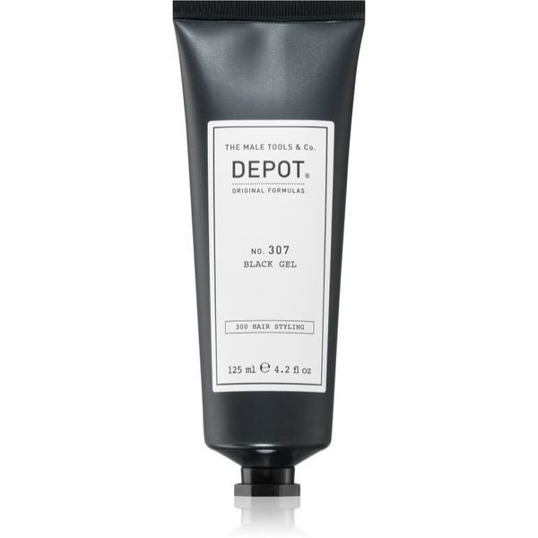 Depot Depot No. 307 Black Gel gel za stiliziranje za tamnu kosu 125 ml