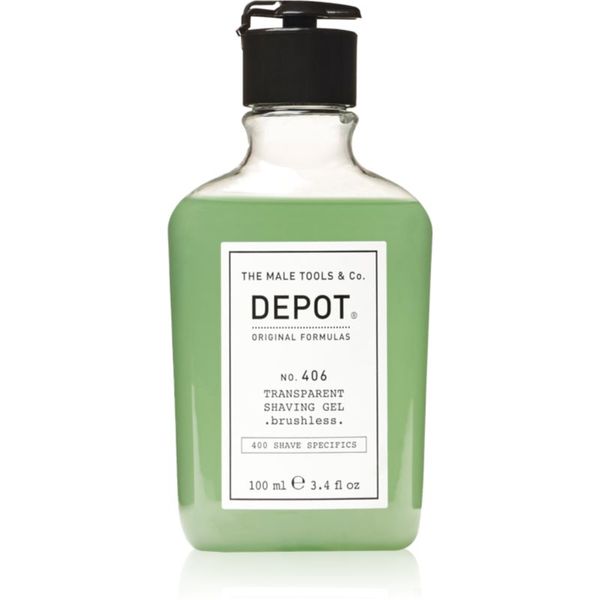 Depot Depot No. 406 Transparent Shaving Gel gel za brijanje brushless 100 ml