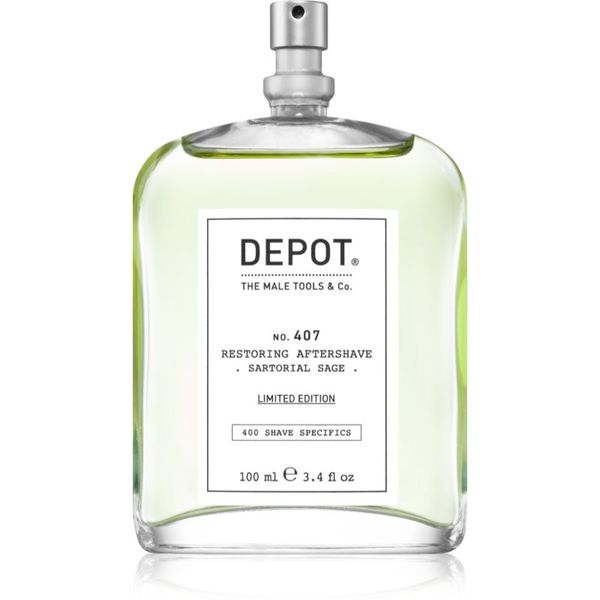 Depot Depot No. 407 Restoring Aftershave osvježavajuća voda poslije brijanja Sartorial Sage 100 ml