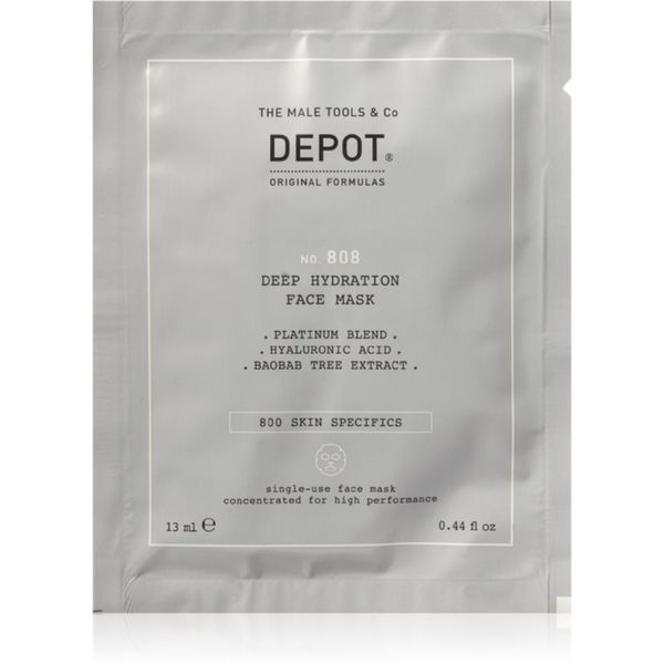 Depot Depot No. 808 Deep Hydration Face Mask maska za dubinsku hidrataciju za muškarce 12x13 ml