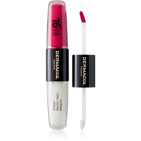 Dermacol Dermacol 16H Lip Colour dugotrajni ruž i sjajilo za usne nijansa 08 Pink Tastic 2x4 ml