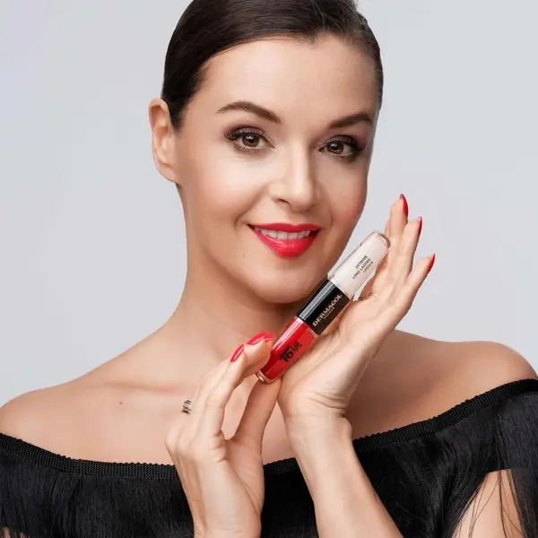 Dermacol Dermacol 16H Lip Colour dugotrajni ruž i sjajilo za usne nijansa 23 Mocha Brown 2x4 ml