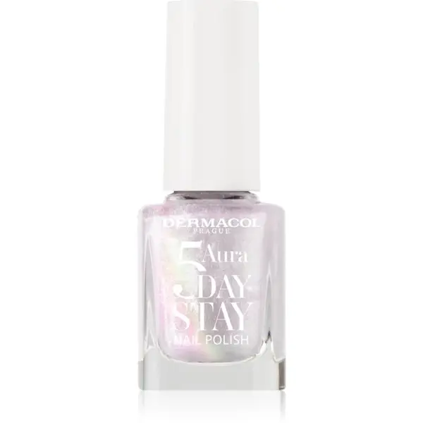 Dermacol Dermacol 5 Day Stay Aura dugotrajni lak za nokte s bisernim sjajem nijansa 67 Cream Pearl 11 ml