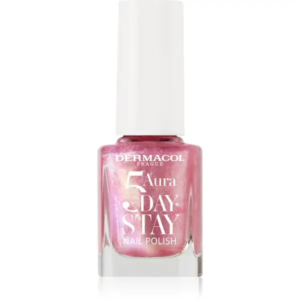 Dermacol Dermacol 5 Day Stay Aura dugotrajni lak za nokte s bisernim sjajem nijansa 69 Rose Glow 11 ml