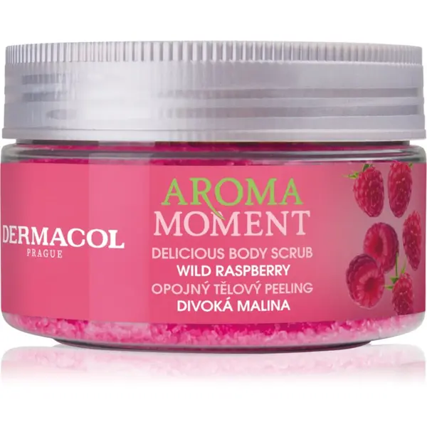 Dermacol Dermacol Aroma Moment Wild Raspberry šećerni peeling za tijelo s mirisom maline 200 g