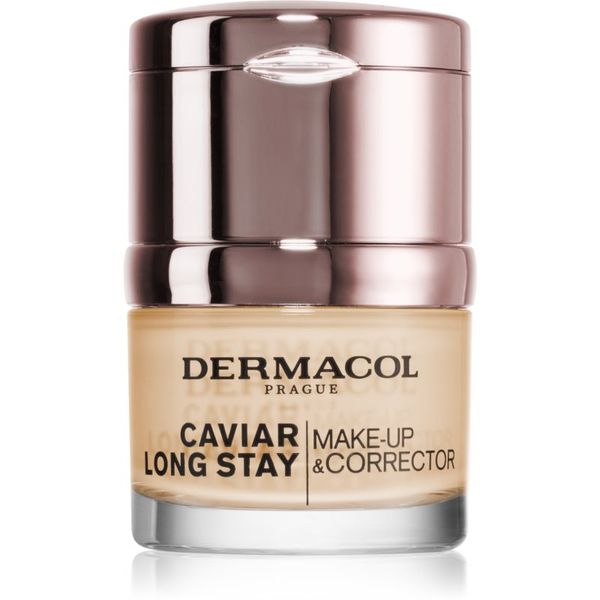 Dermacol Dermacol Caviar Long Stay dugotrajni puder s ekstraktom kavijara i korektor za usavršavanje nijansa fair 30 ml