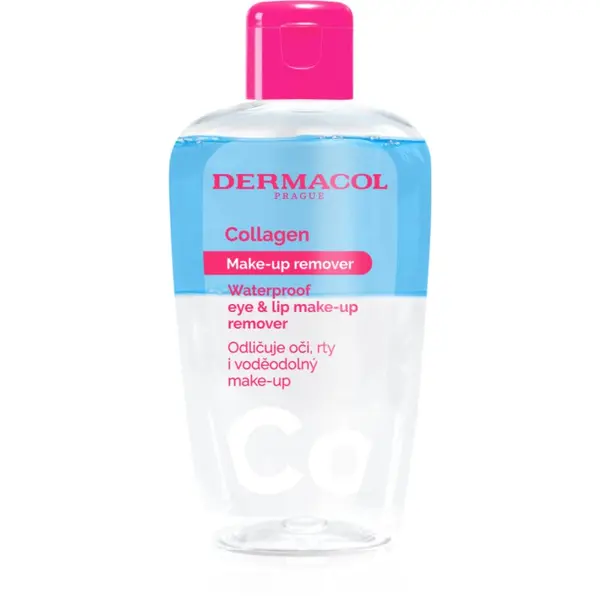 Dermacol Dermacol Collagen dvofazno sredstvo za uklanjanje vodootporne šminke s usana i oko očiju 150 ml