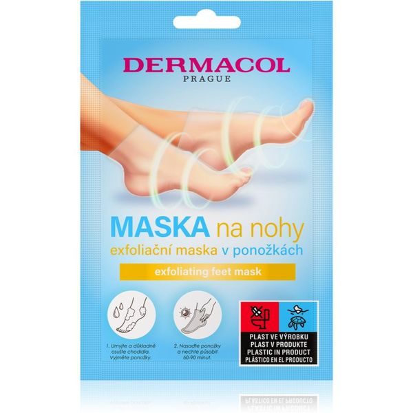 Dermacol Dermacol Feet Mask eksfolijacijske čarape za omekšavanje i hidrataciju kože stopala 1 kom