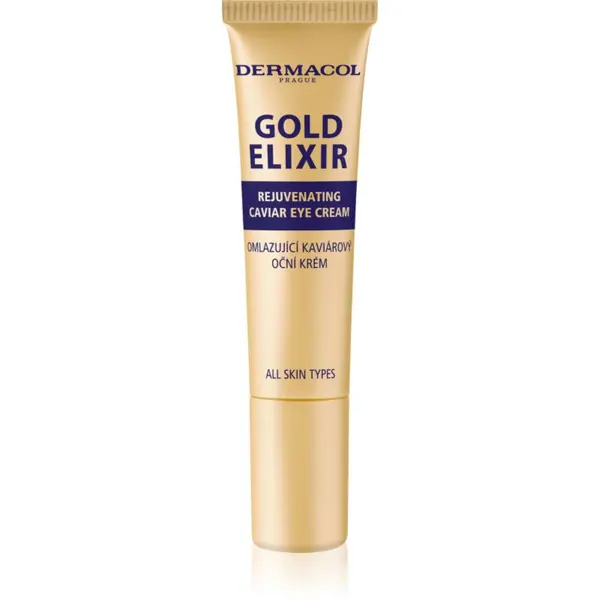 Dermacol Dermacol Gold Elixir pomlađujuća krema za oči s kavijarom 15 ml
