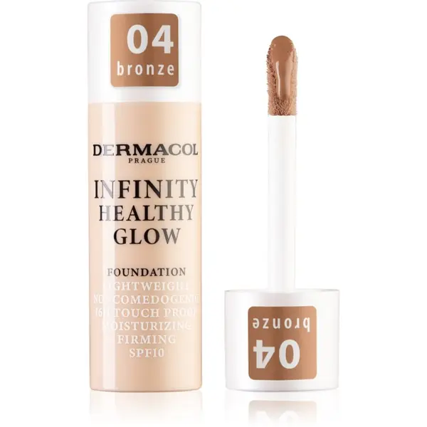 Dermacol Dermacol Infinity Healthy Glow tekući puder SPF 10 nijansa 04 Bronze 20 g