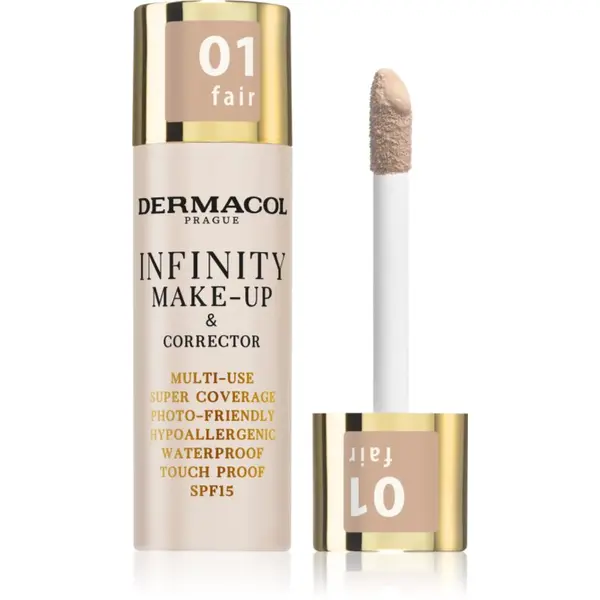 Dermacol Dermacol Infinity puder s visokim prekrivanjem SPF 15 nijansa 01 Fair 20 g
