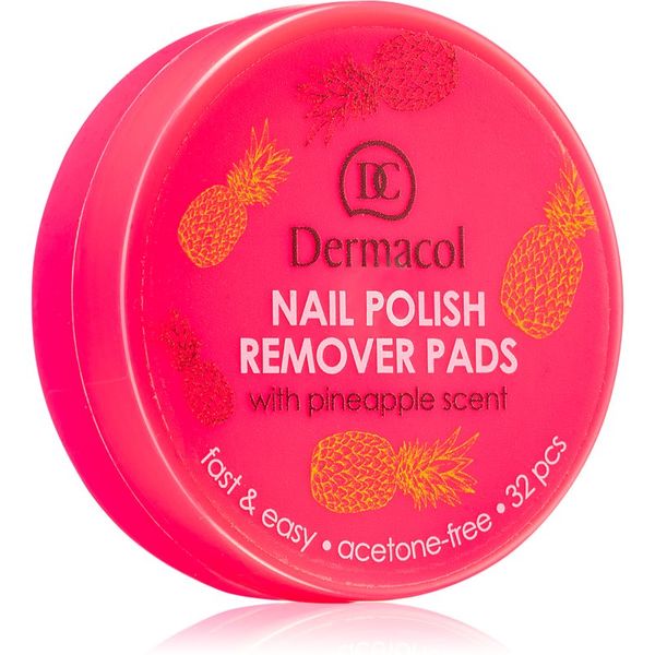 Dermacol Dermacol Nail Care Odorless odstranjivač laka s noktiju bez mirisa 32 kom