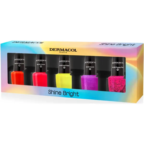 Dermacol Dermacol Neon Shine Bright set lakova za nokte