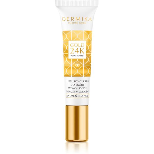 Dermika Dermika Luxury Gold krema za pomlađivanje za okoloočno područje 15 ml