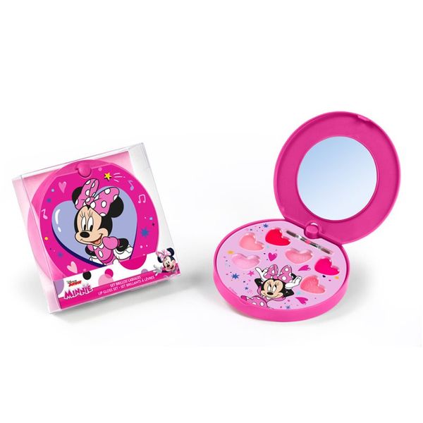 Disney Disney Minnie Lip Gloss Set set sjajila za usne sa zrcalom i aplikatorom 1 kom