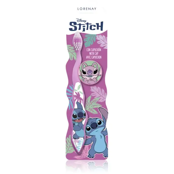 Disney Disney Stitch Toothbrush with Cap četkica za zube za djecu 3 y+ 1 kom