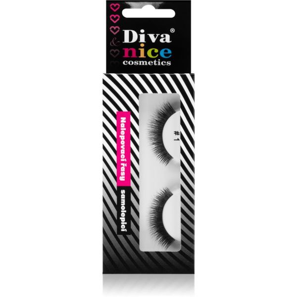 Diva & Nice Cosmetics Diva & Nice Cosmetics Accessories trepavice od prirodne kose za lijepljenje No. 1 1 kom