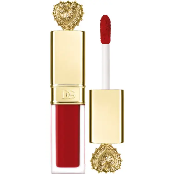 Dolce&Gabbana Dolce&Gabbana Flawless Everkiss Liquid Lip Mini mat tekući ruž za usne nijansa 405 Devotion - Perfect Vibrant Red 3 ml