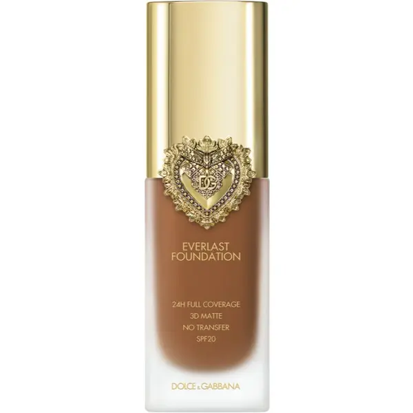 Dolce&Gabbana Dolce&Gabbana Flawless Everlast Foundation intenzivni make-up za prekrivanje s dugotrajnim učinkom SPF 20 nijansa 30N Medium Deep 27 ml