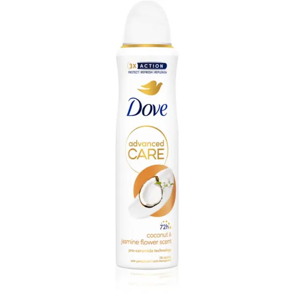 Dove Dove Advanced Care Coconut & Jasmine Flower Scent dezodorans sprej 150 ml